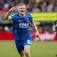 Kees Smit celebra su gol en el partido entre Sparta Rotterdam y AZ Alkmaar