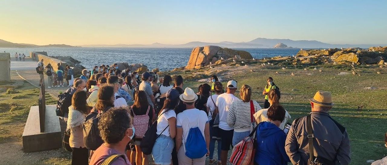 Una visita a la isla de Sálvora, el pasado verano.