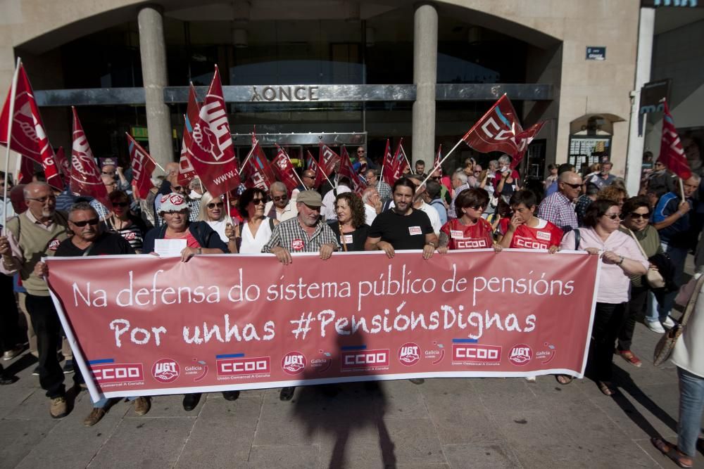 Protesta de pensionistas en el Obelisco.