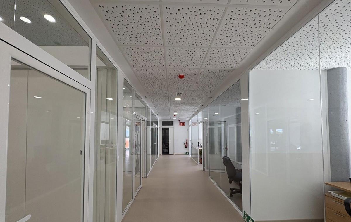 Uno de los pasillos del centro.