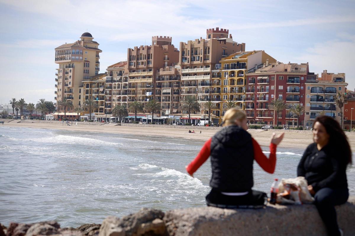 Una vista de la playa de Alboraya.