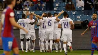 El Real Madrid jugará la final de la Supercopa tras ganar en la prórroga a un Barça peleón