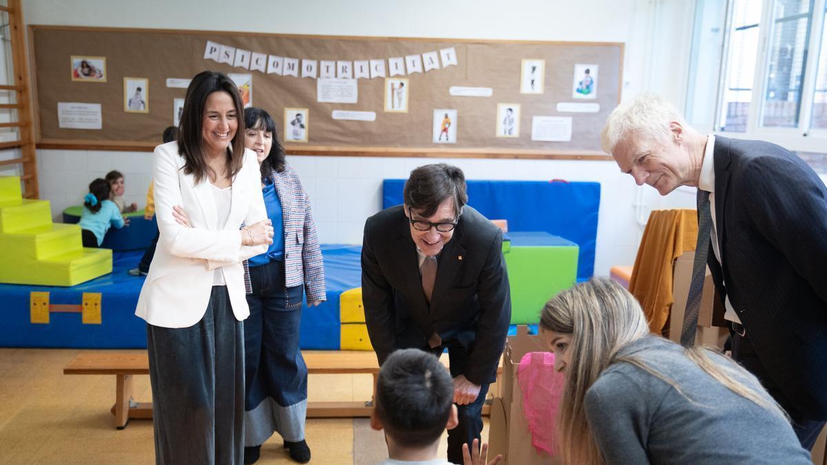 La consellera Esther Niubó i el president Salvador Illa, en una imatge d’arxiu.