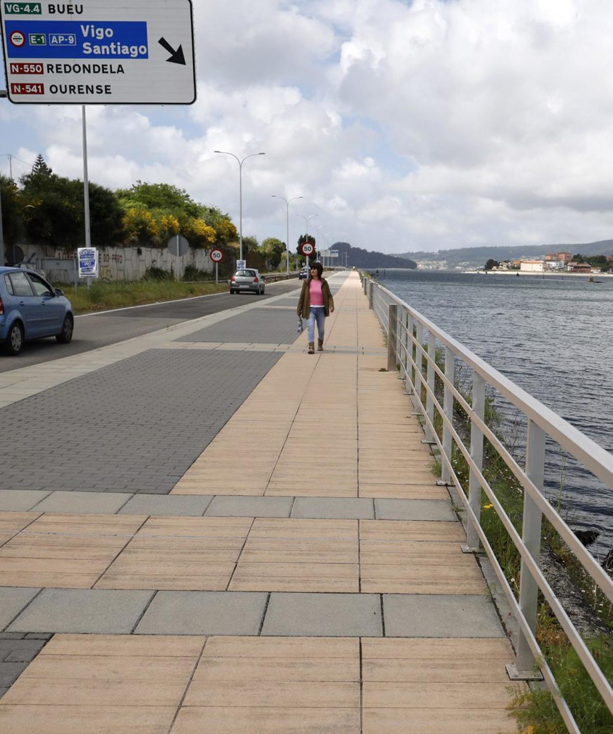 Paseo entre Pontevedra y Marín en la actualidad.
