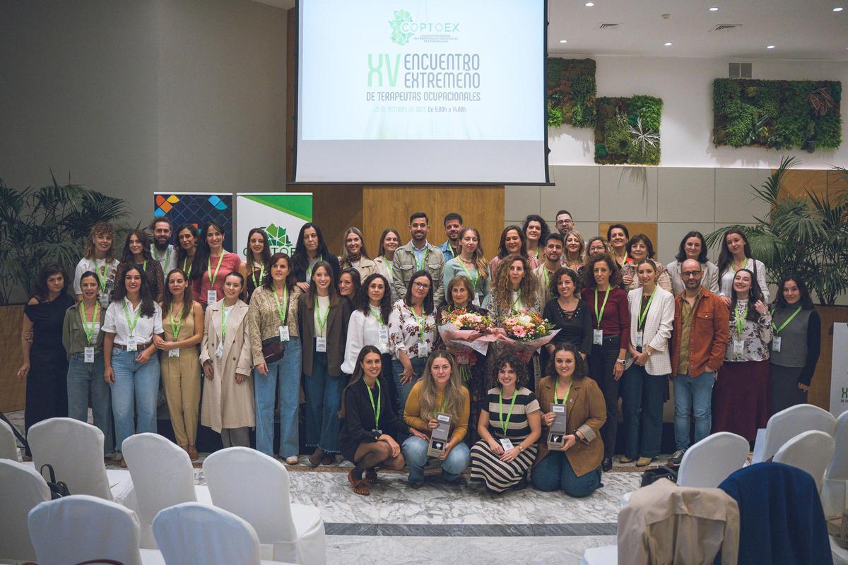 Asistentes al XV Encuentro Extremeño de Terapeutas Ocupacionales.
