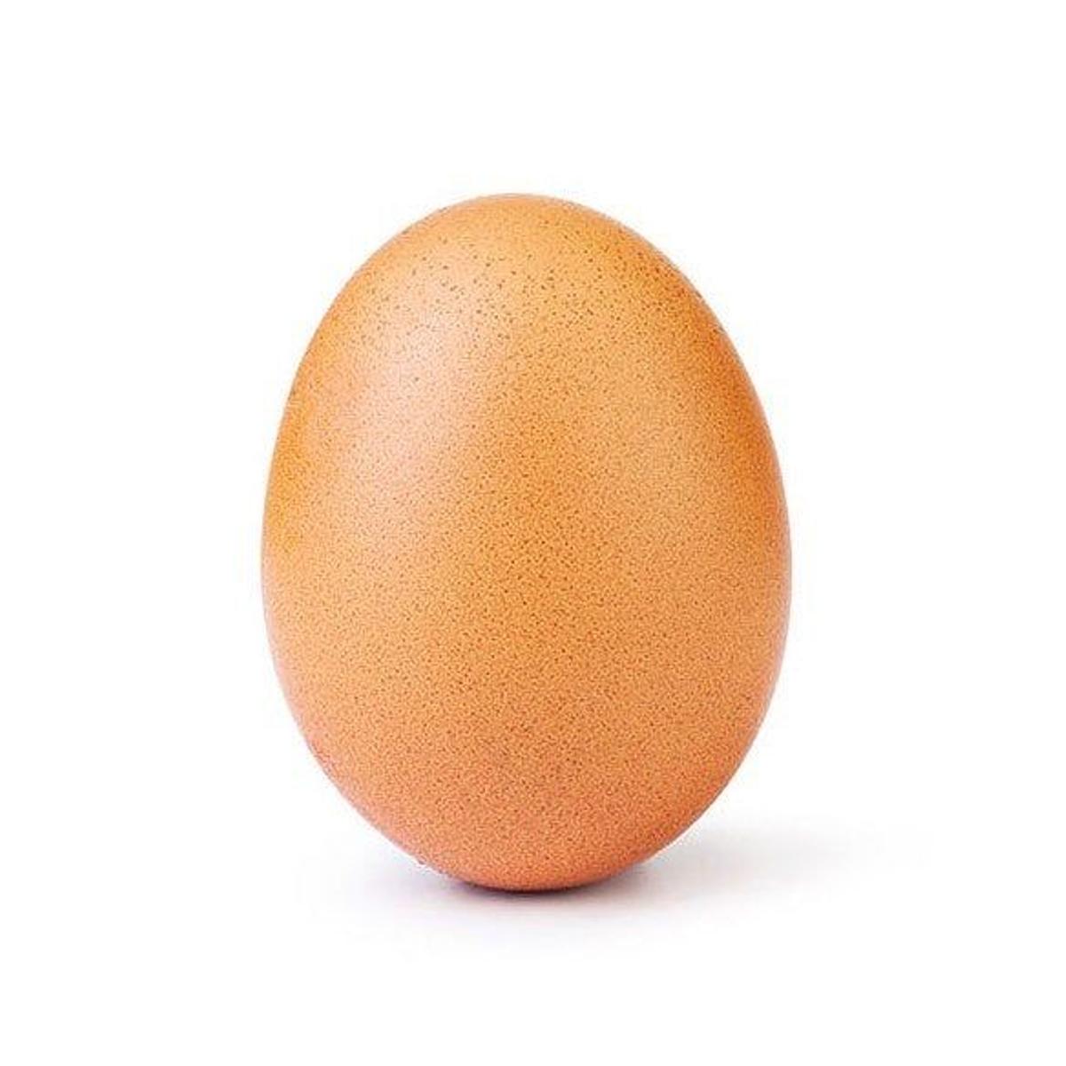 El famoso huevo sobre fondo blanco que batió todos los récords de likes en Instagram