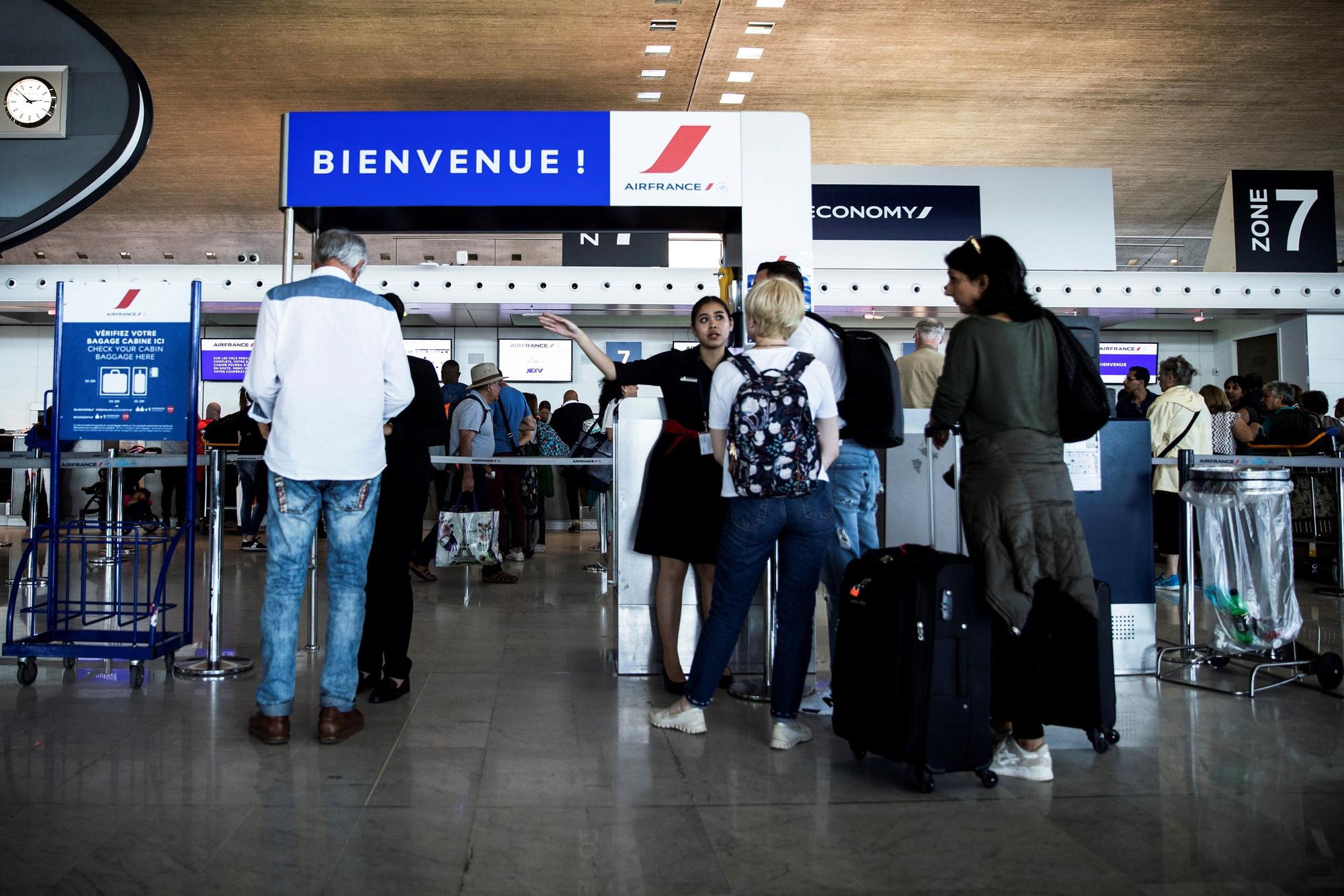 Aeropuerto Charles de Gaulle, cercano a París,