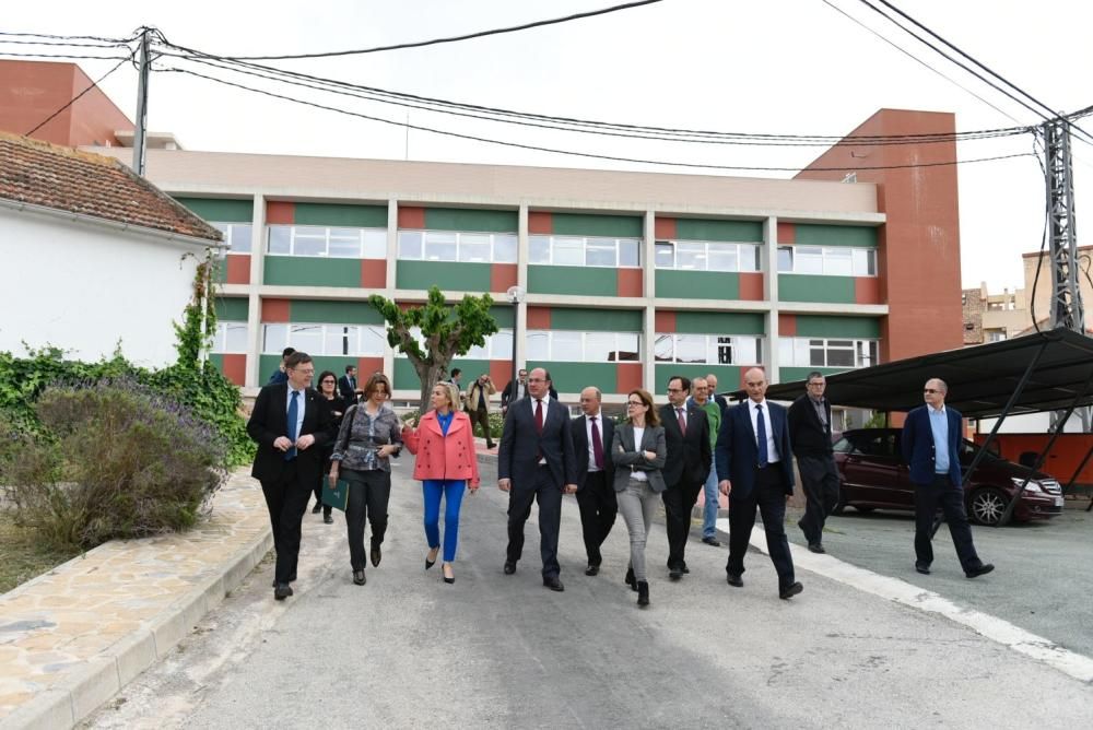 Reunión de Ximo Puig y Pedro Antonio Sánchez en Murcia