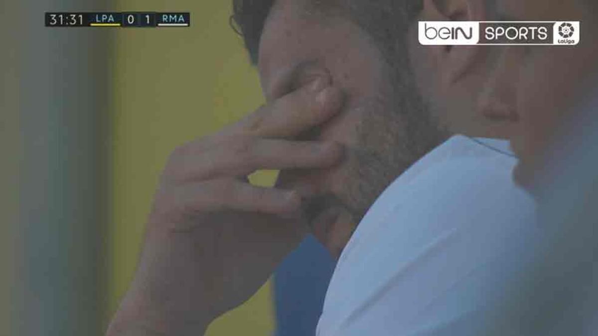 Nacho se puso a llorar tras acabar lesionado