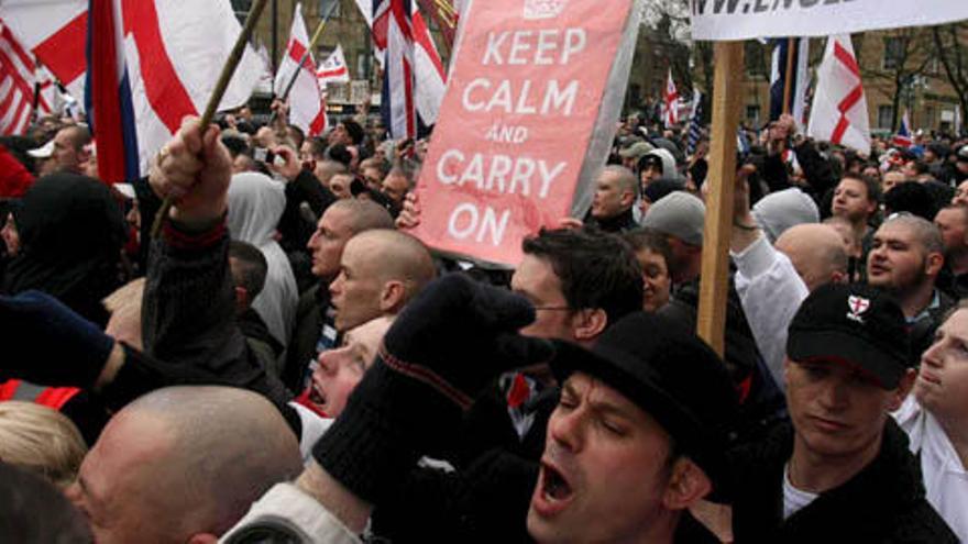 67 detenidos en una protesta antifascista en Inglaterra