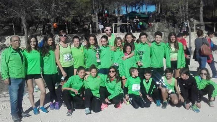 Cuatro podios para el Dolores en el Cross de Alcoy