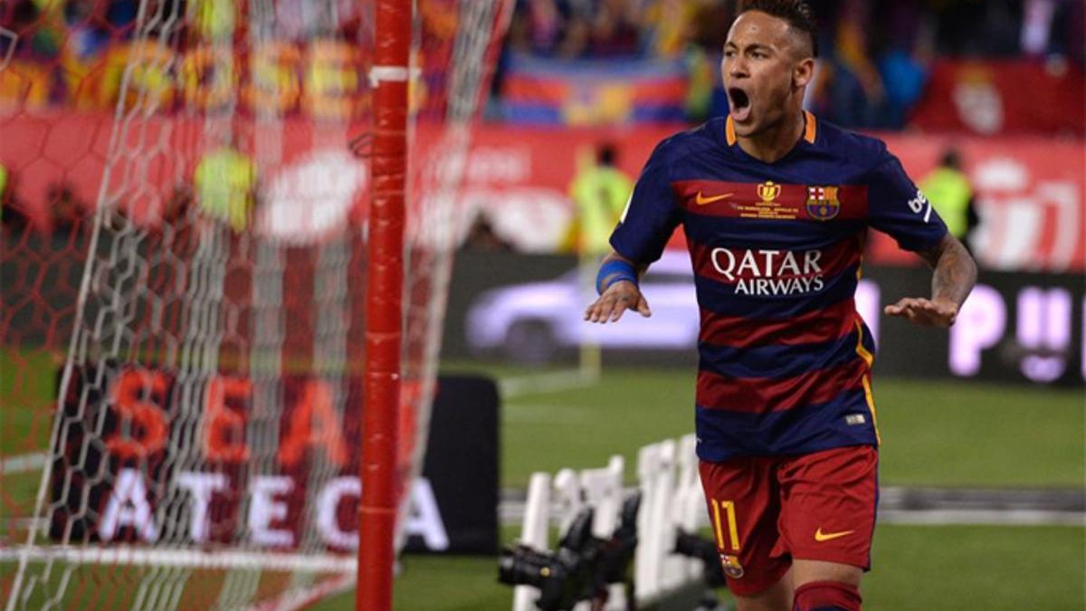 Neymar enterró al Sevilla en la final de la Copa del Rey