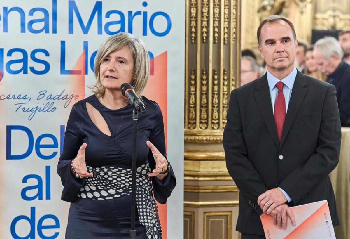 Bazaga y Tola, en la presentación de la Bienal Vargas Llosa en Casa América.