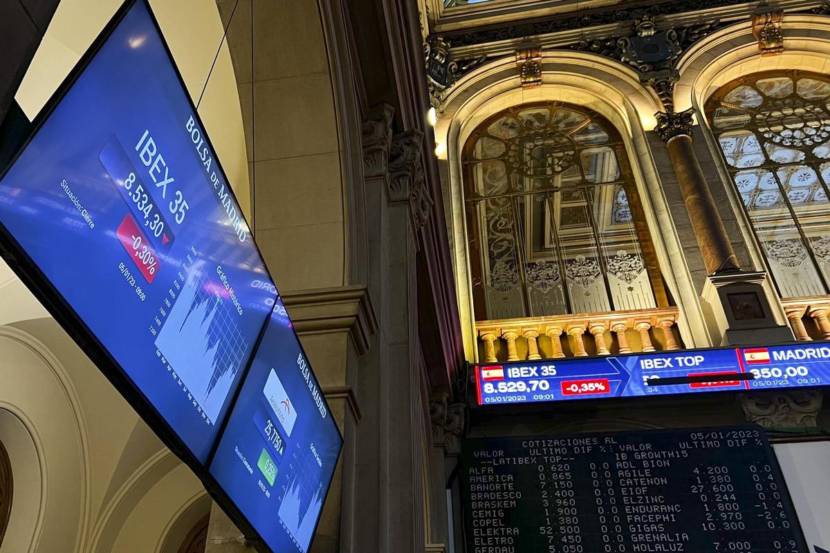 Imagen del interior de la Bolsa de Madrid. EFE/Altea Tejido