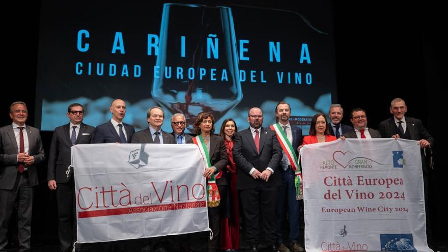 Cariñena alza la copa para celebrar el título de Capital Europea del Vino