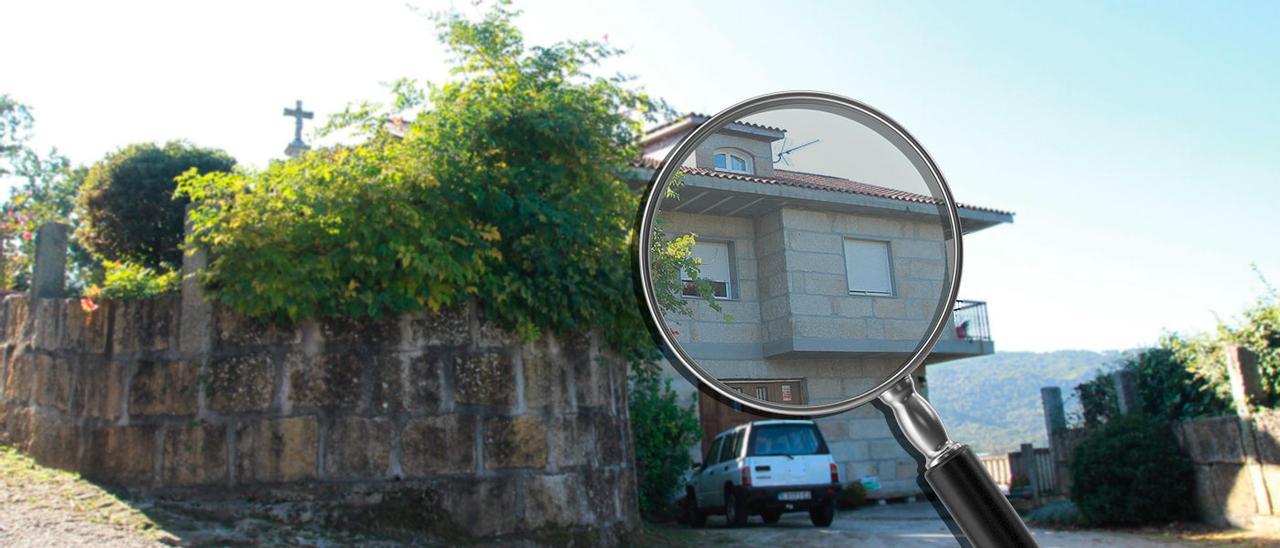 Una casa en el núcleo rural de Reza, en la provincia de Ourense