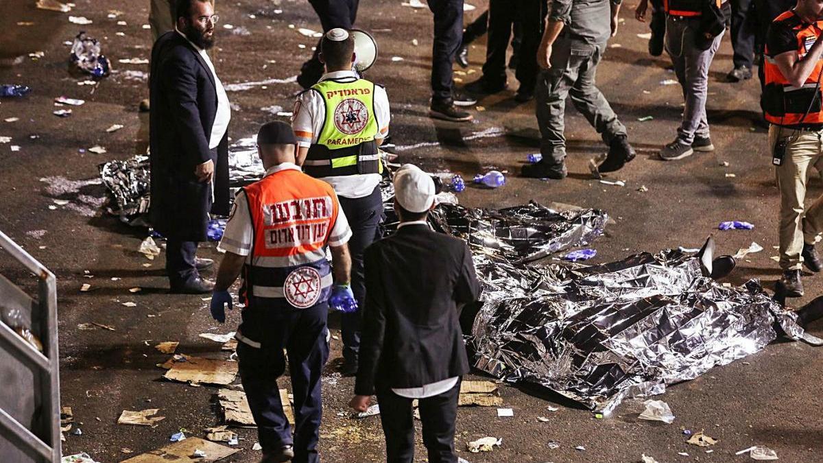 Una allau humana en una festa jueva a Israel causa almenys 45 morts