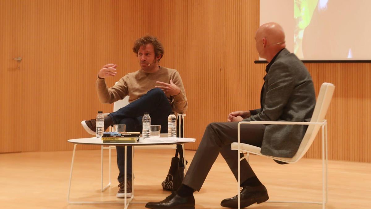 Daniel Gascón, en el Patio de la Infanta, donde ha presentado el libro.