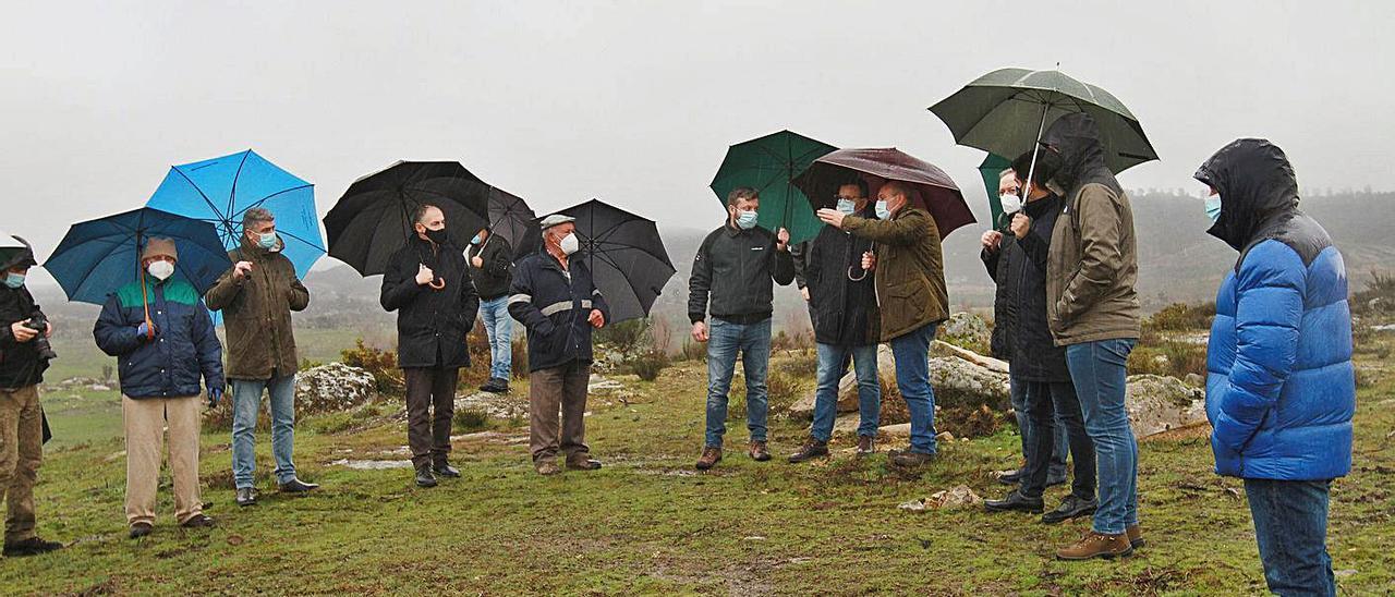 Visita del conselleiro de Medio Rural, José González, a montes de Lucenza (Cualedro). |   // IÑAKI OSORIO