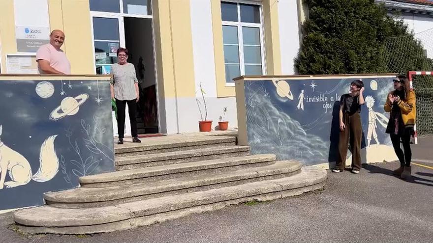 Así fue la despedida de Luchi Estévez después de cuatro décadas como limpiadora en el colegio de Faes (Valdesoto)