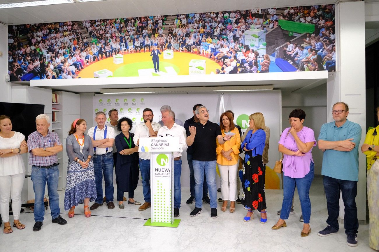 Luis Campos valora los resultados obtenidos por Nueva Canarias en los comicios del 23J