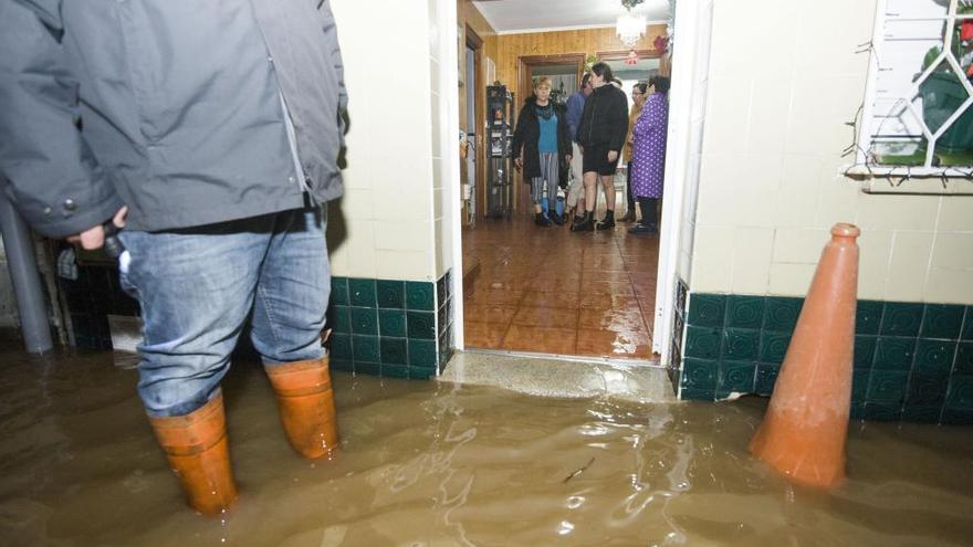 La borrasca &#039;Elsa&#039; causa inundaciones en Sada
