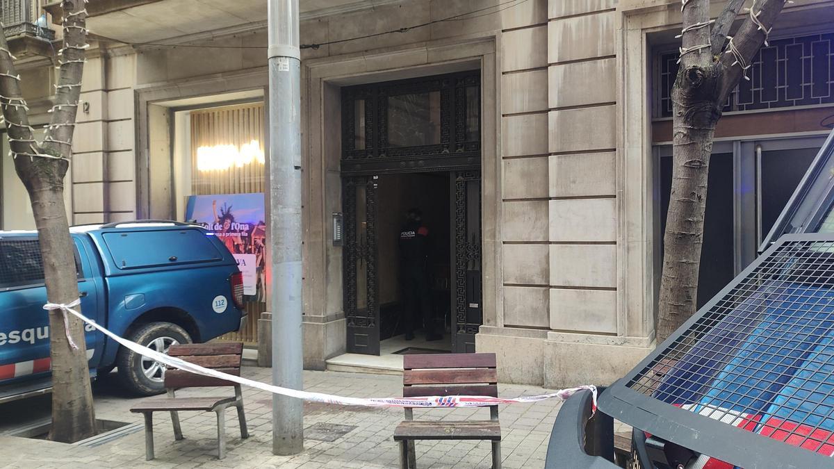 El número 10 del carrer de Casanovas, on s'ha fet un nou desallotjament