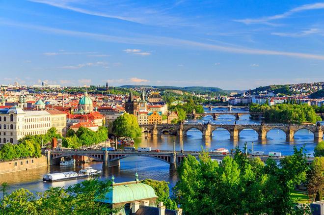 Vista área de Praga