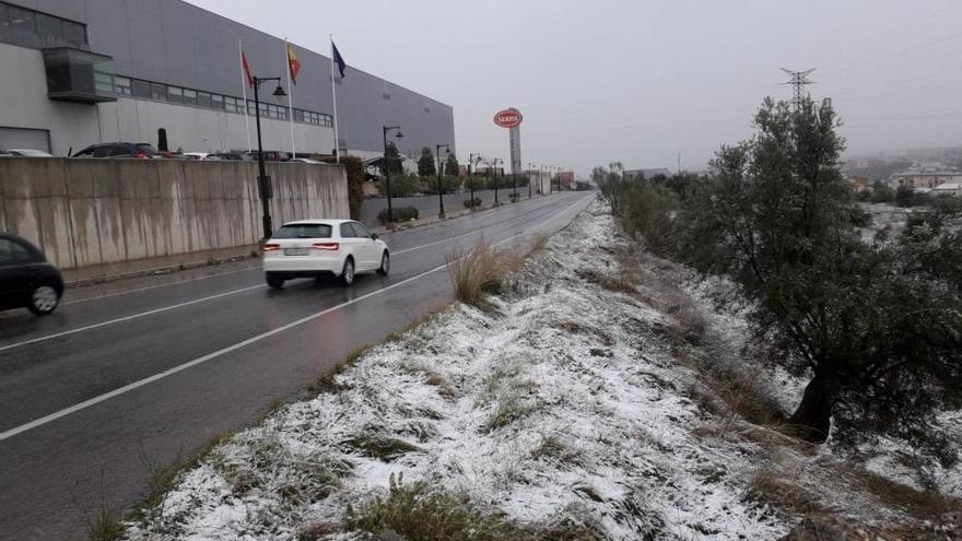 Nieva en la provincia de Alicante