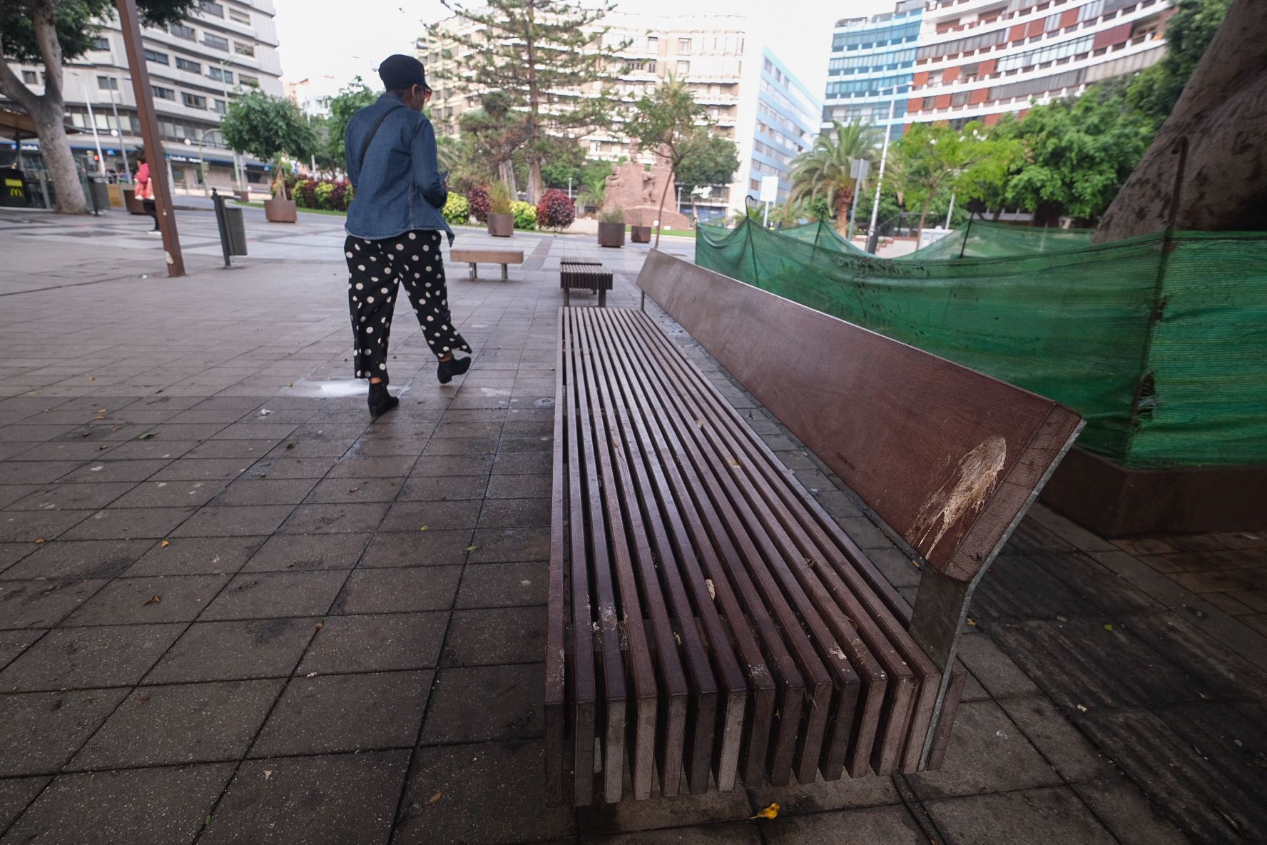 Asientos sucios en la zona de Mesa y López, en Las Palmas de Gran Canaria. 