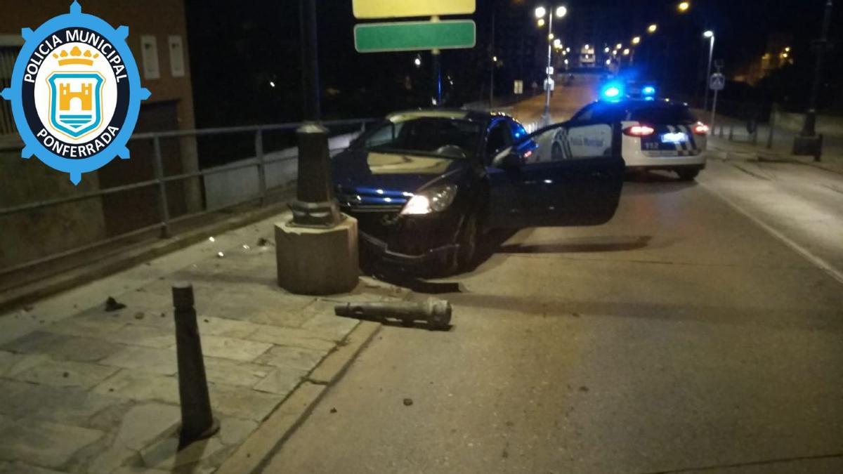 Estado del vehículo tras el accidente.