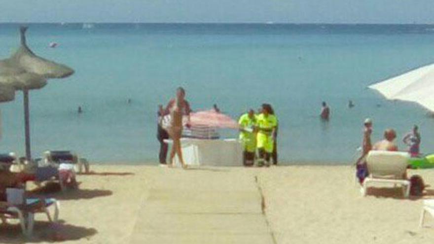 Un hombre de 83 años muere ahogado en la Playa de Palma