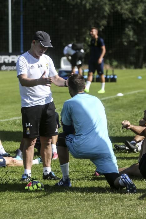 Primer entrenamiento del Real Oviedo