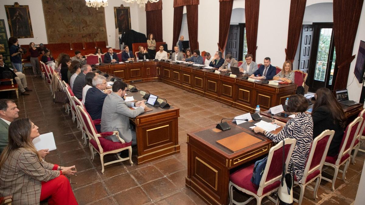 Reunión de miembros del proyecto Agrosocial en la Diputación de Córdoba.