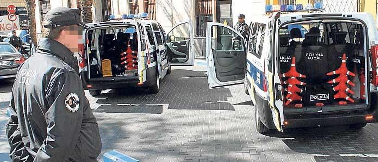 Dos policías resultan heridos en un turno en el que no había más agentes de apoyo