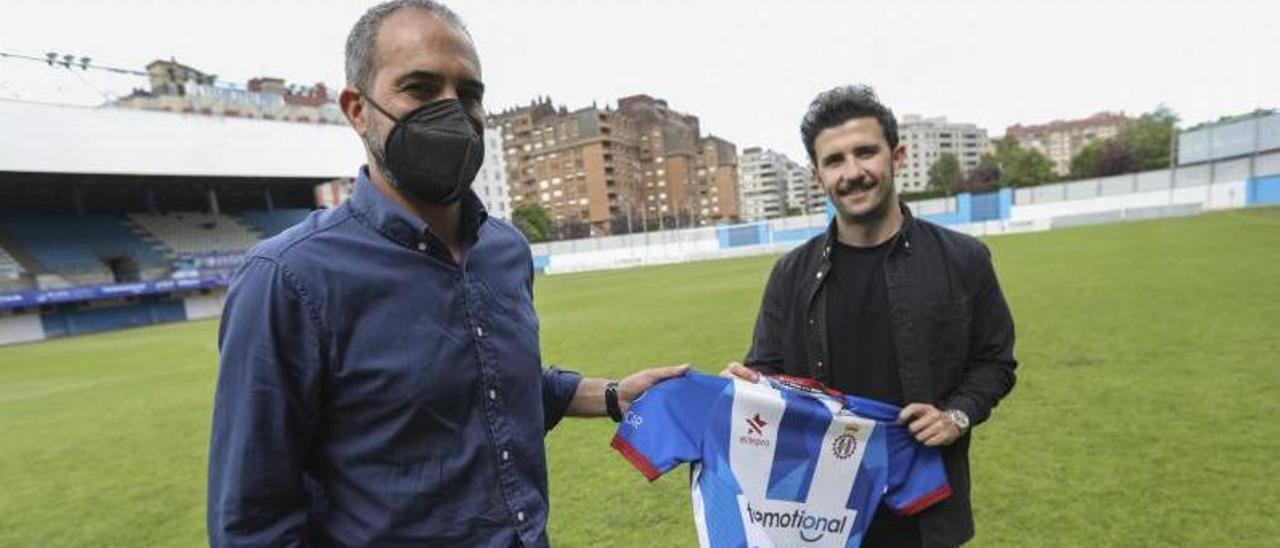 Luis Ruda y Diego Baeza, el pasado 31 de mayo, en el Suárez Puerta.