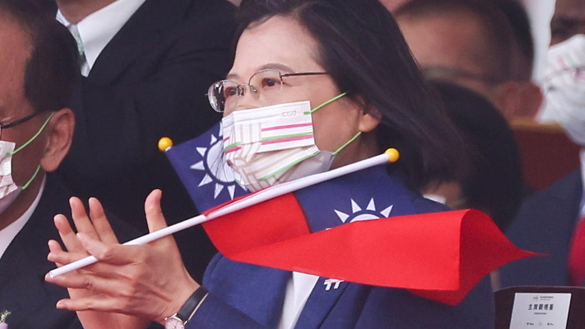 La presidenta de Taiwan, Tsai Ing-wen, durante la celebración del día nacional el pasado 10 de octubre.