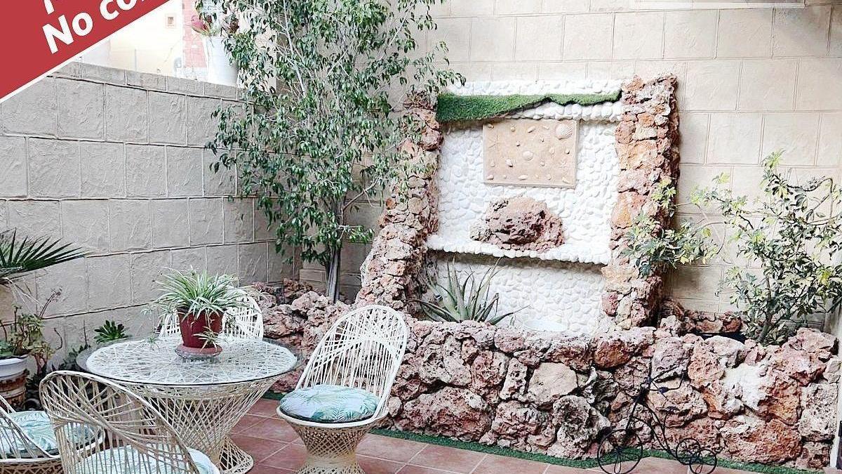 La casa con fuente que se vende en Orihuela