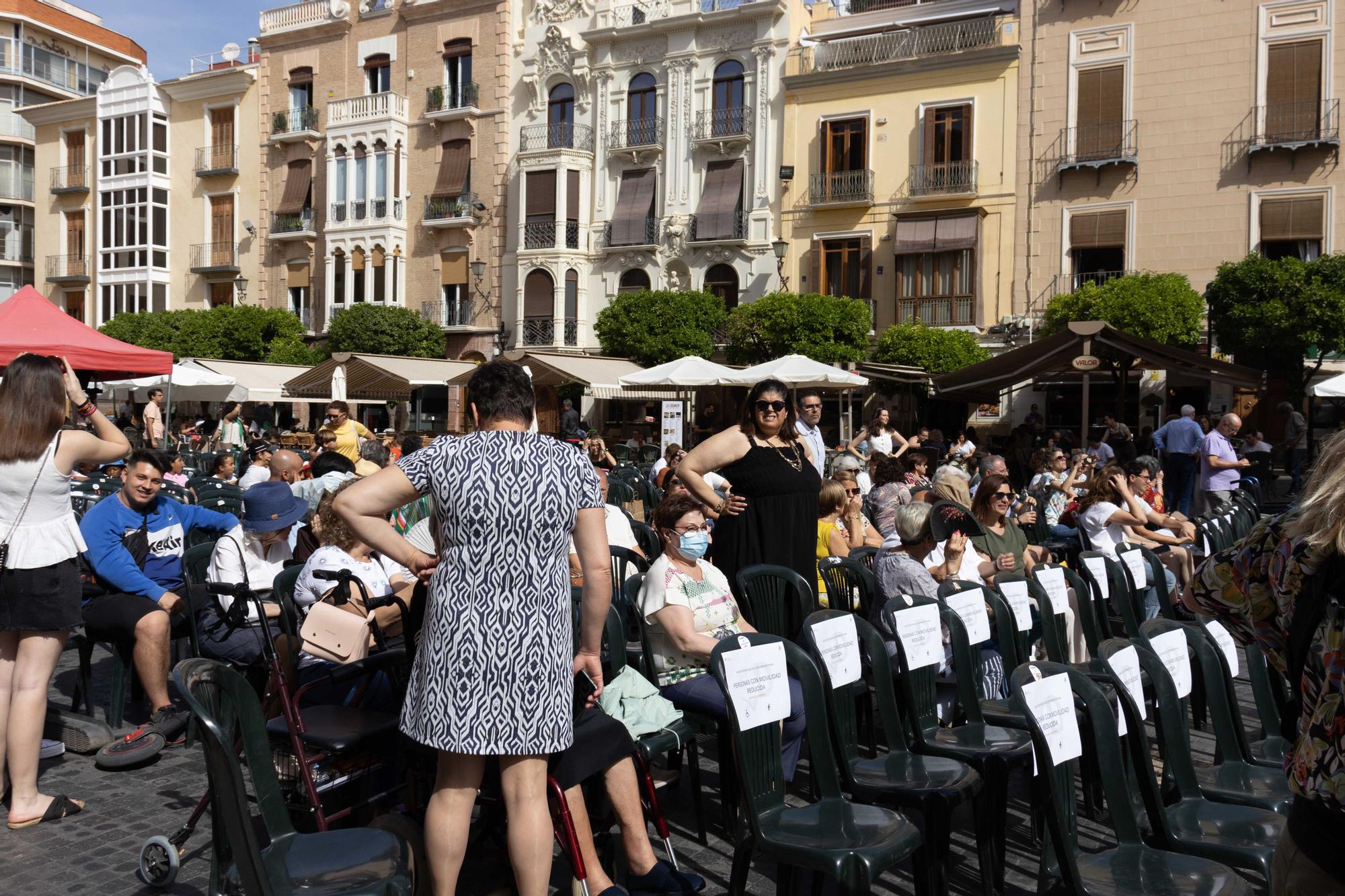 Exhibición de danza en la plaza Belluga de Murcia