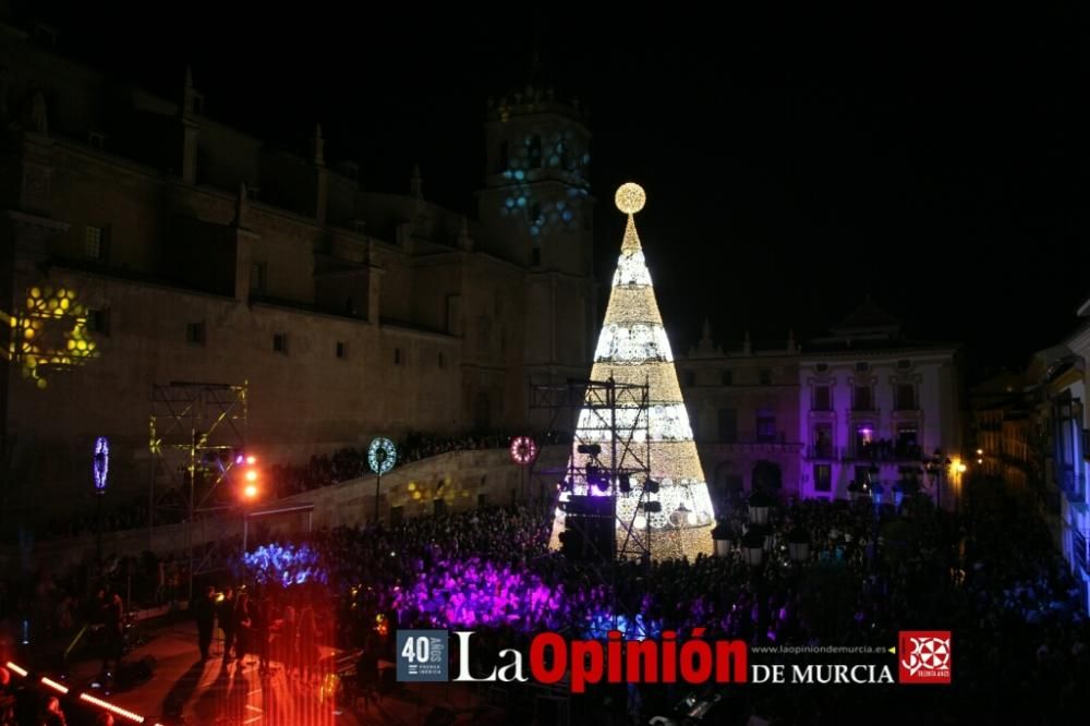 Encendido de luces de Navidad en Lorca