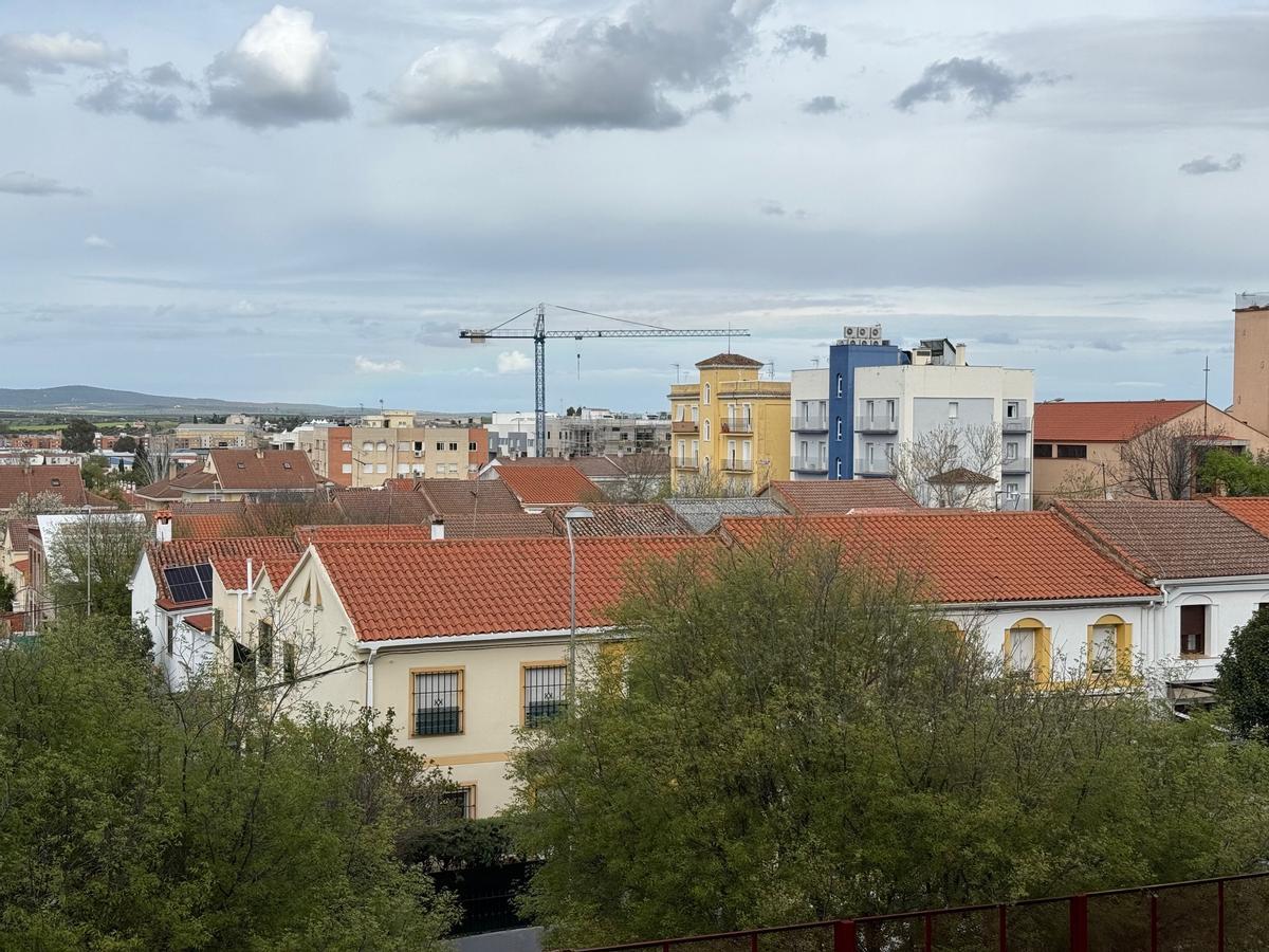 Vista de una barriada de la capital extremeña.