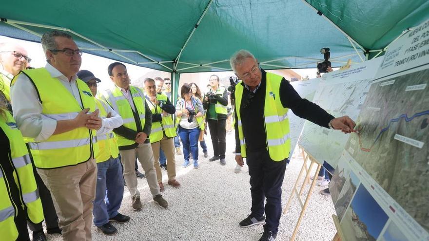Pérez Llorca visita las obras del postrasvase Júcar-Vinalopó Tramo II