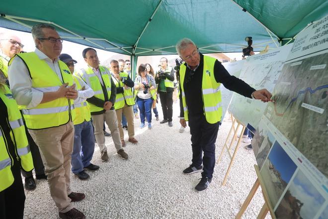 Pérez Llorca visita las obras del postrasvase Júcar-Vinalopó Tramo II