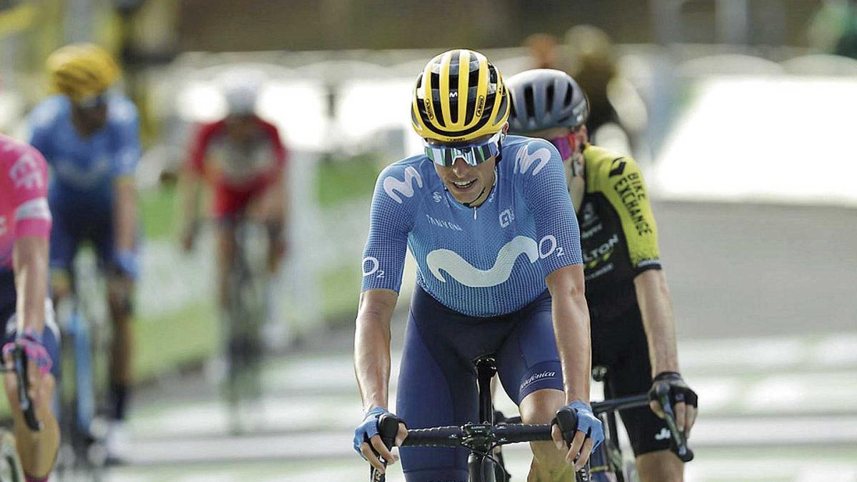 El ciclista artanenc Enric Mas, durante la etapa del Tour de Francia celebrada ayer en Villard de Lans.