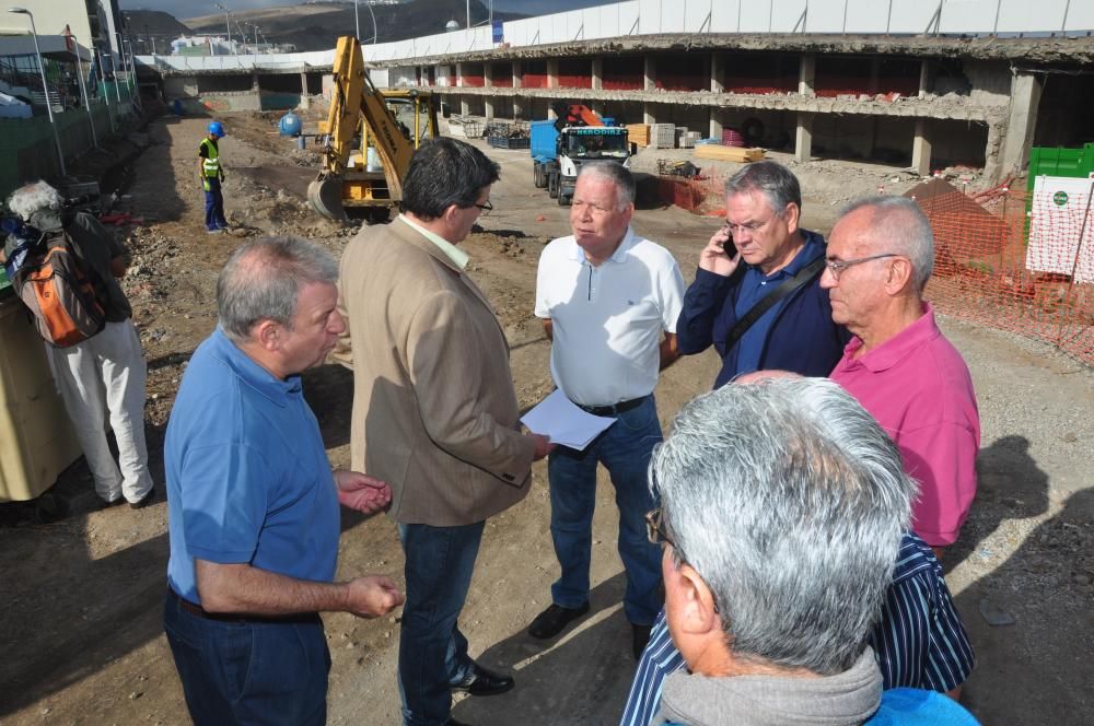 Obras de la pasarela de La Cícer