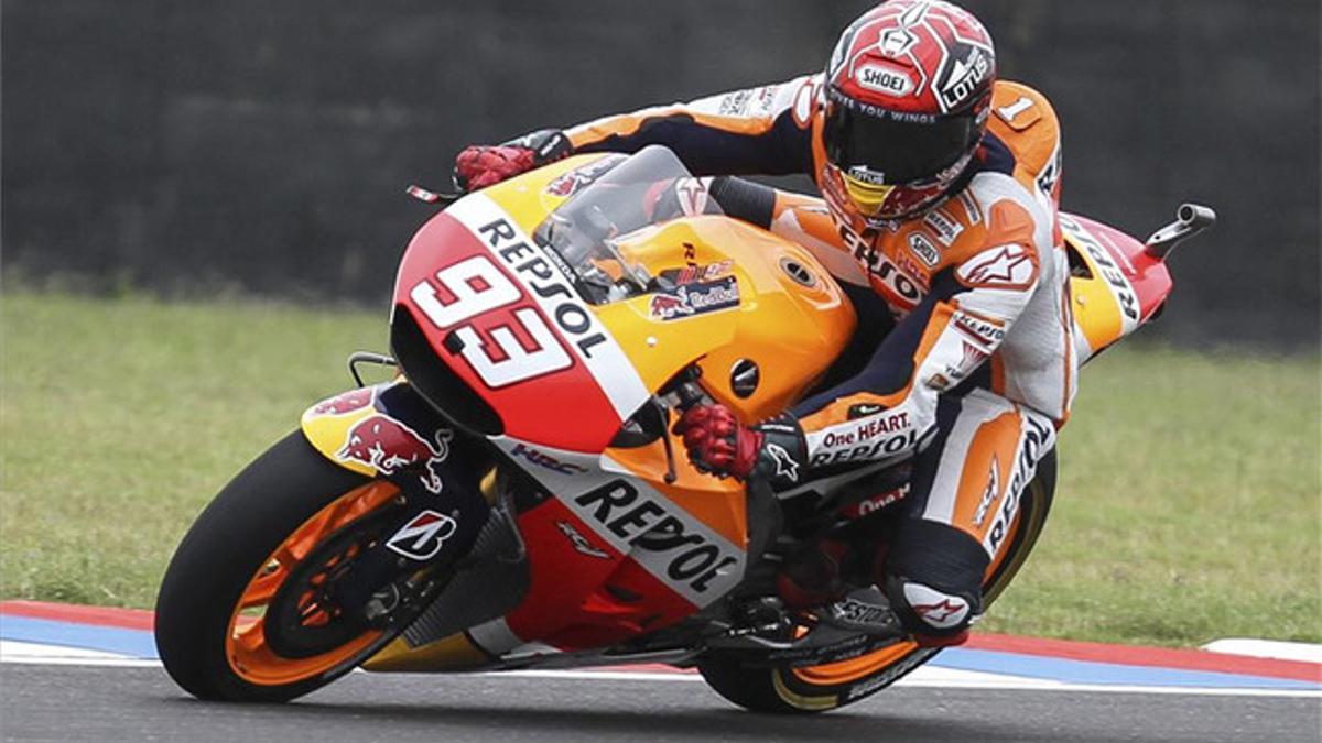 Marc Márquez, rodando en Argentina