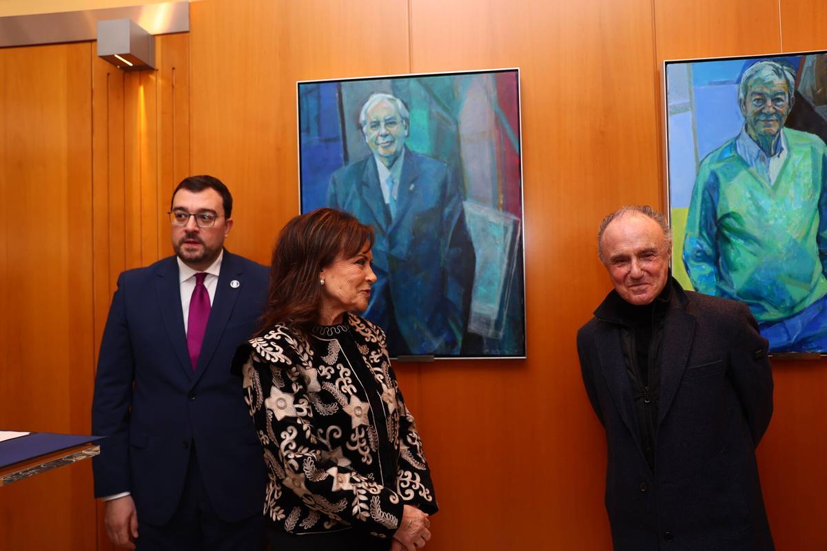 Presentación del nuevo retrato de Vicente Álvarez Areces.