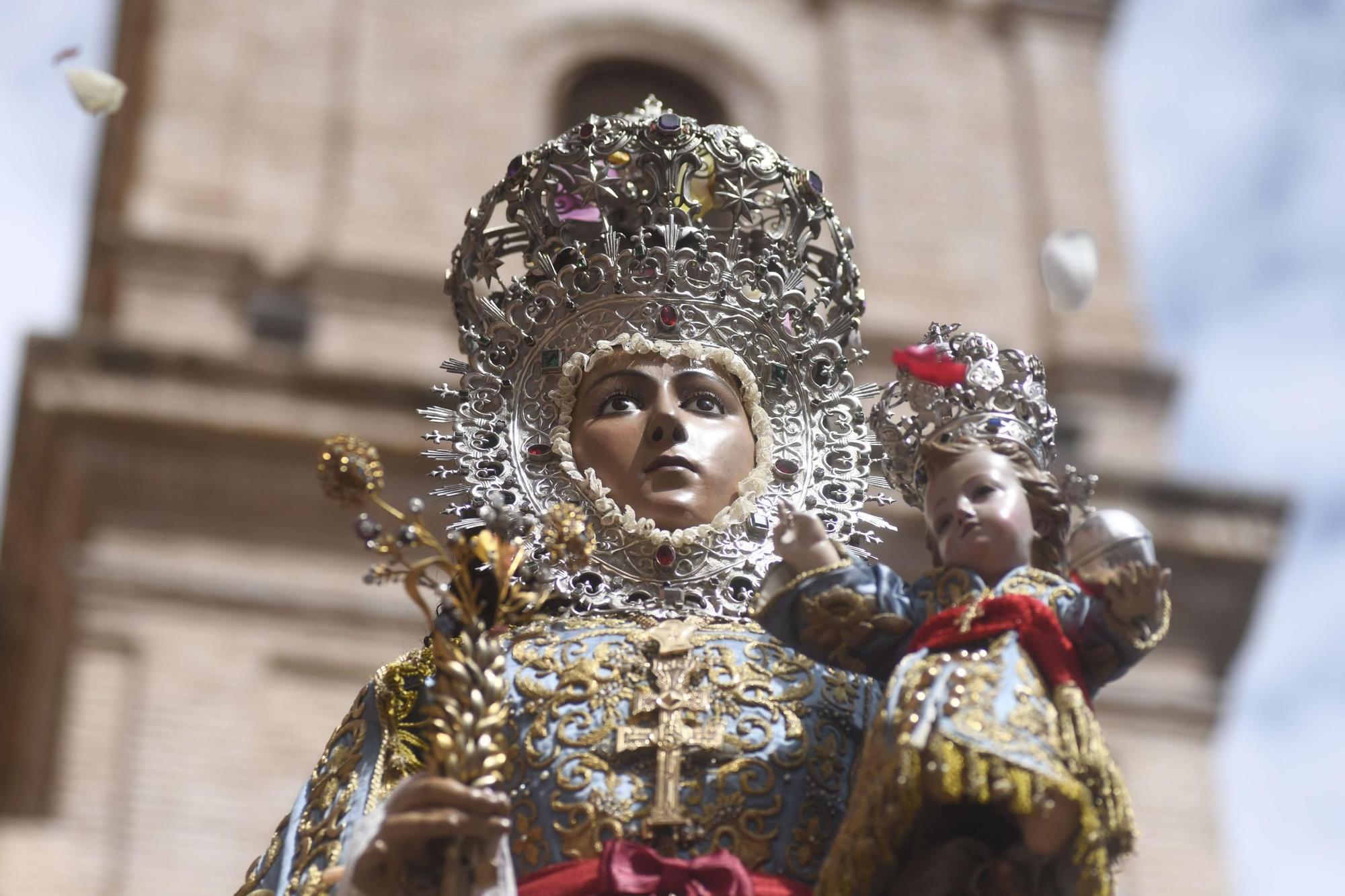 Misa huertana y procesión con la Virgen de la Fuensanta en el Bando de la Huerta