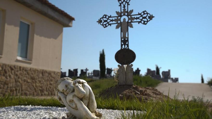 Detalle del cementerio para nonatos en San Atilano, Zamora.