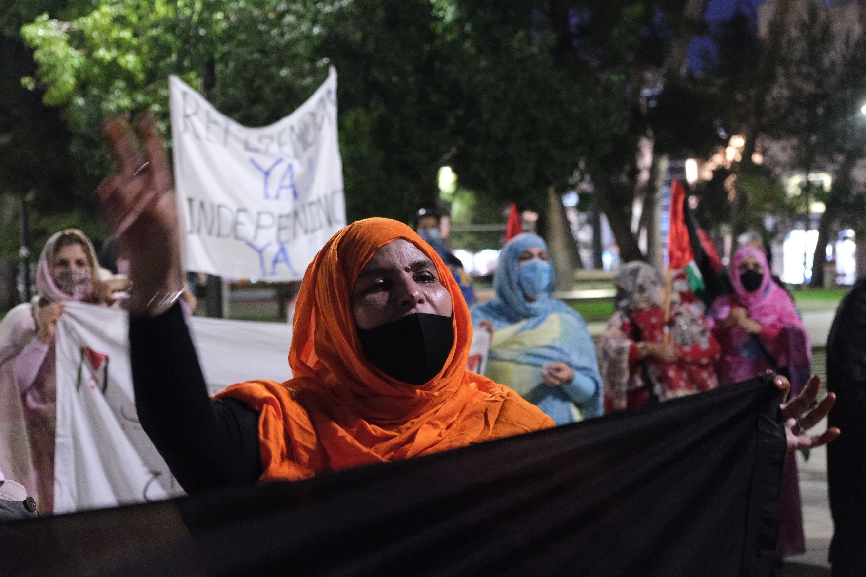 Un centenar de personas se concentra en Elda en apoyo al Pueblo Saharaui